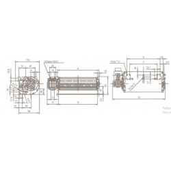 Ventilatore tangenziale trial TGA 60/1 180/20 140 MC/H